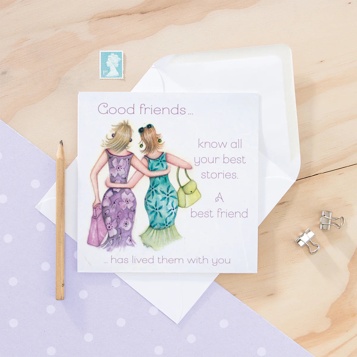 Berni Parker Designs Good Friends Card