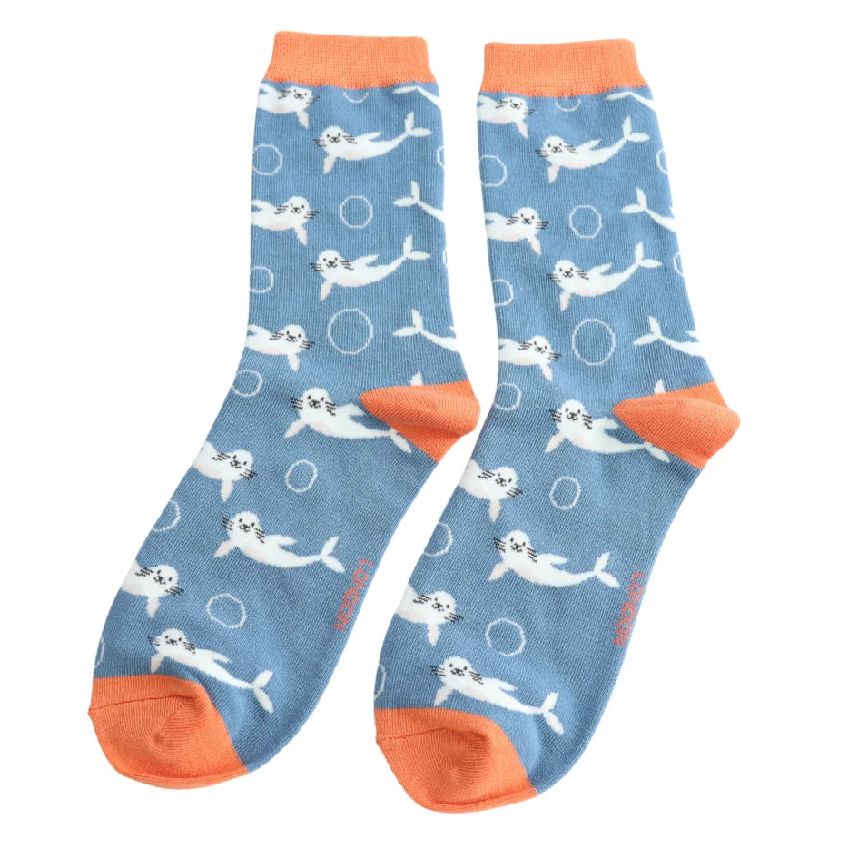 Miss Sparrow Seal Socks Denim