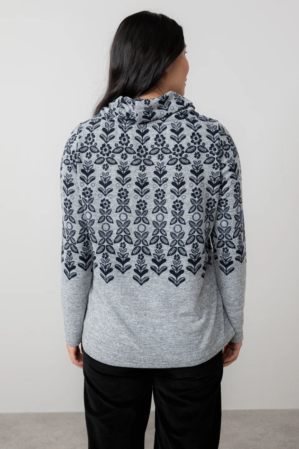 Lily & Me Relaxed Everyday Jumper Folk Fairisle