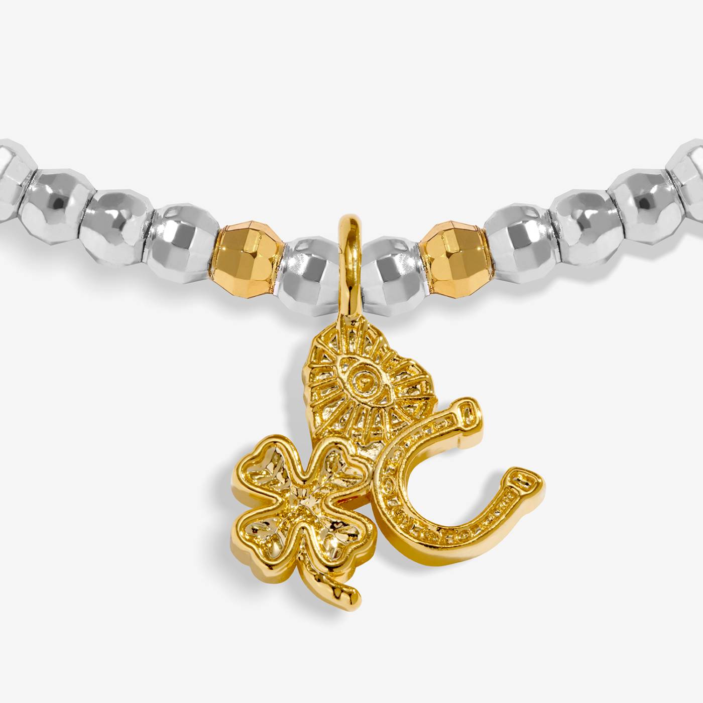 Joma Jewellery Little Stories 'Love & Luck' Bracelet In Silver and Gold Plating