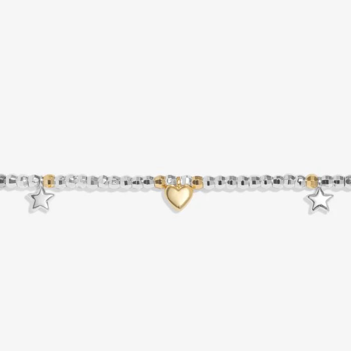 Joma Jewellery Sparkle Confetti A little ‘Happy Birthday’ Silver & Gold Plated Bracelet