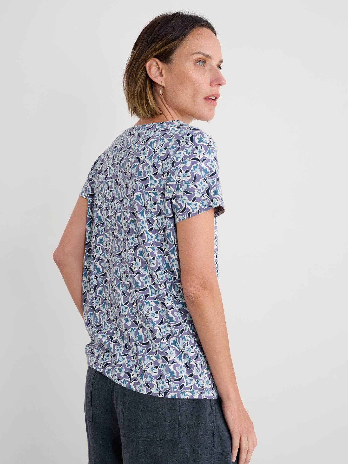 Seasalt Appletree T-shirt Paper Bellflower Bilberry