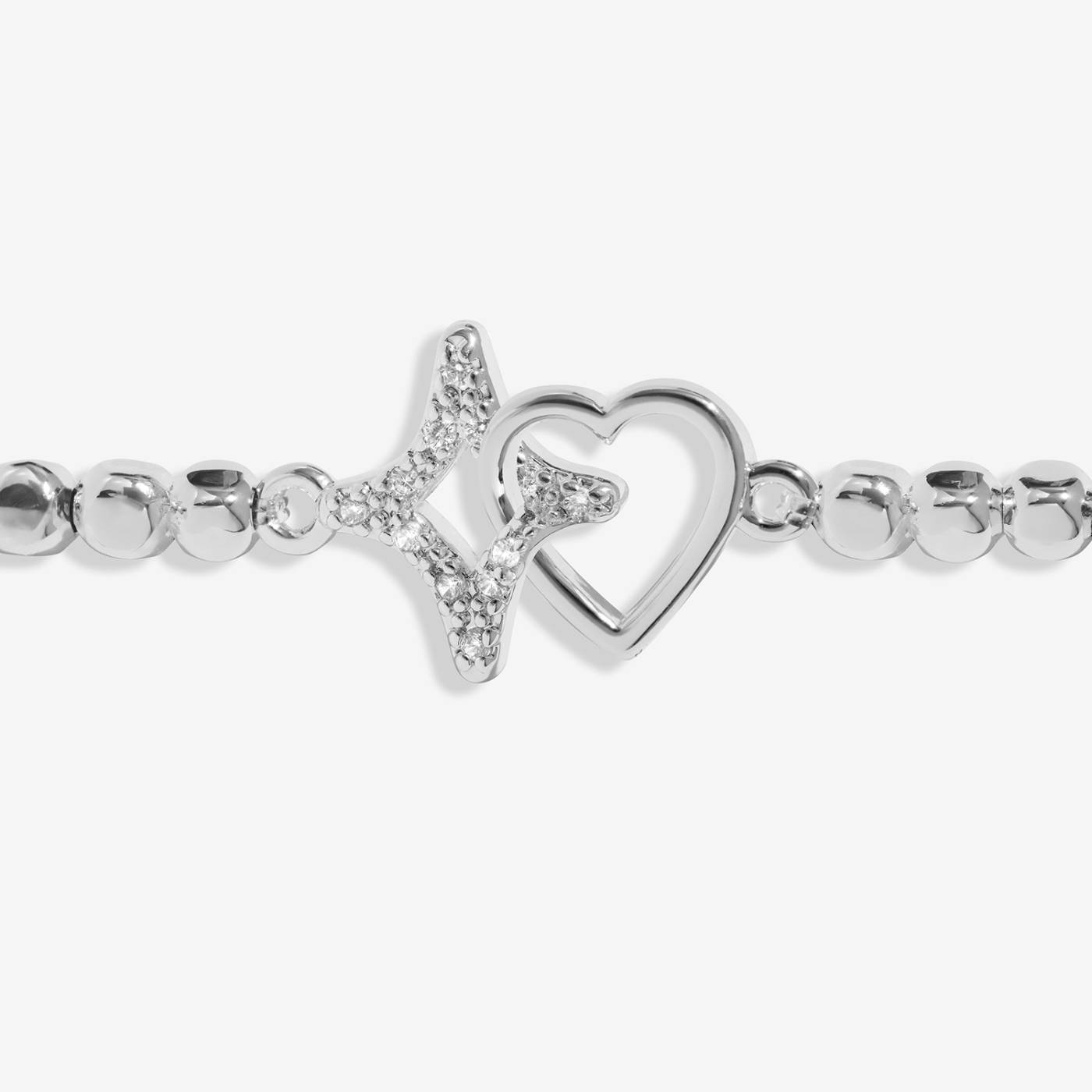Joma Jewellery Forever Yours 'Sending Lots Of Love And Wishes' Bracelet In Silver Plating