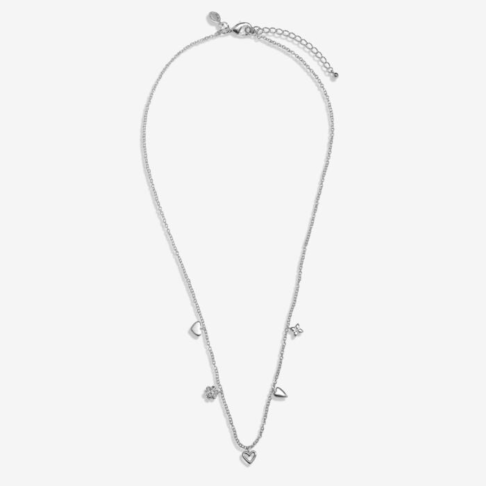 Joma Jewellery Life’s A Charm ‘With Love’ Necklace Silver Plated