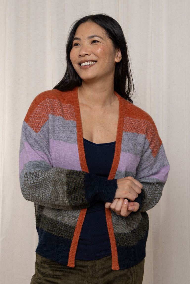 Lily & Me Nancy Colour Block Cardigan