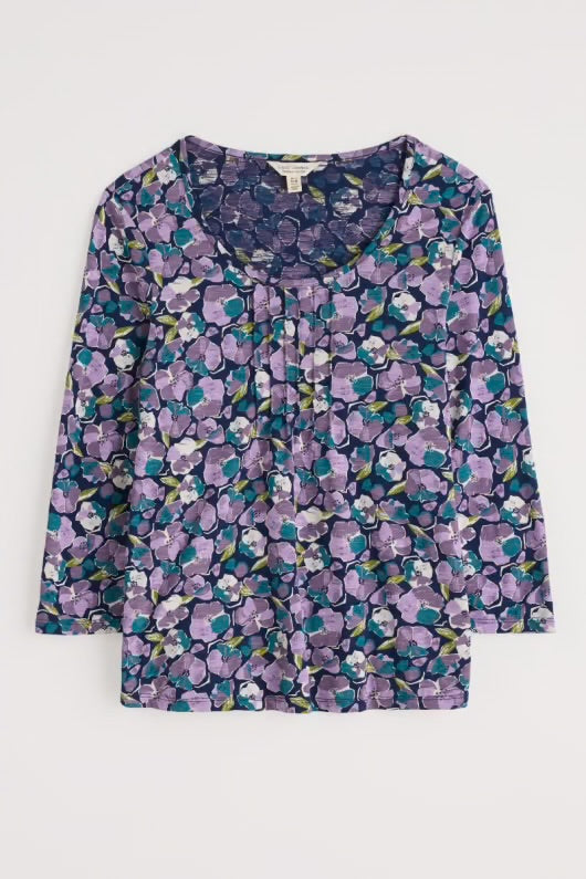 Seasalt Penhollow Organic Cotton Printed Top