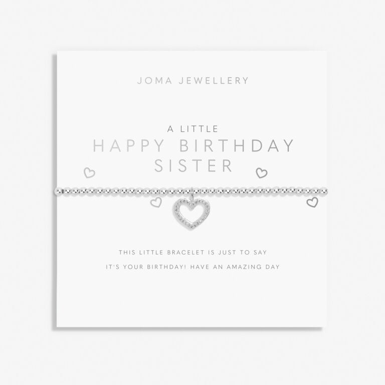Joma Jewellery "A Little Happy Birthday Sister" Bracelet
