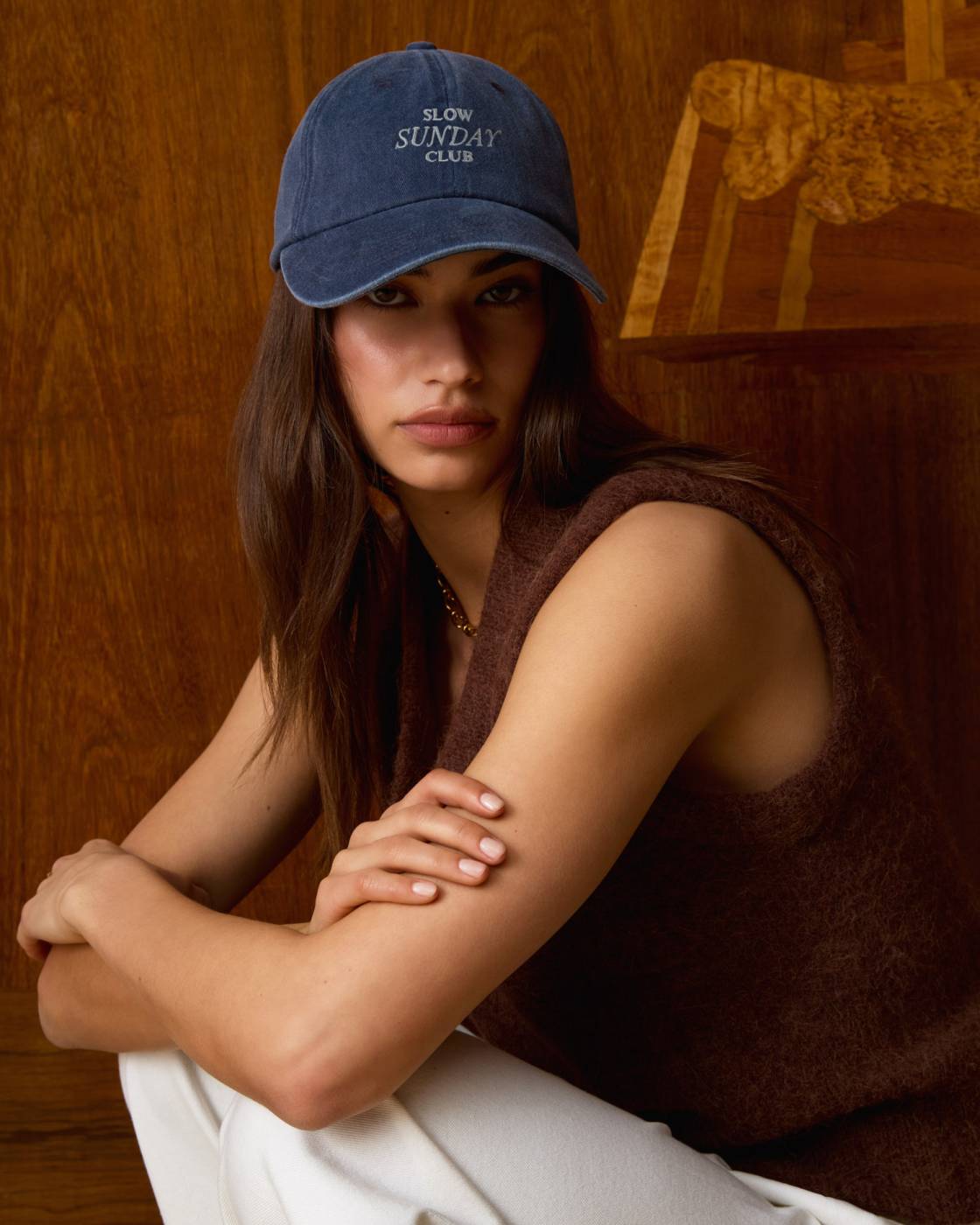 Katie Loxton Embroidered Cotton Cap - Slow Sunday Club