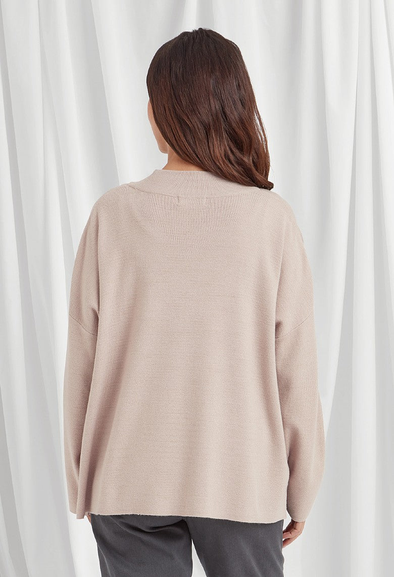 Adini Forest Fara Jumper Eco Cosy Knit Biscuit