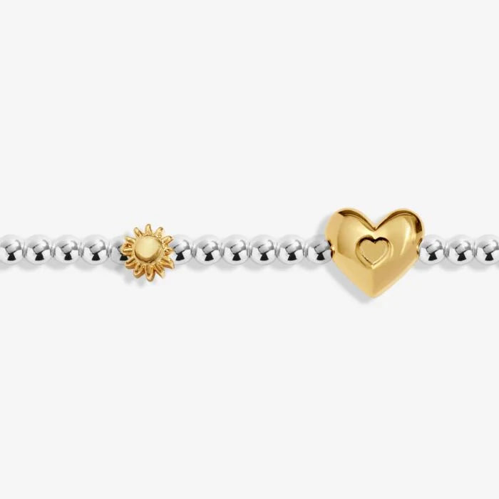 Joma Jewellery Birth Month A Little 'June' Bracelet in Silver and Gold Plating