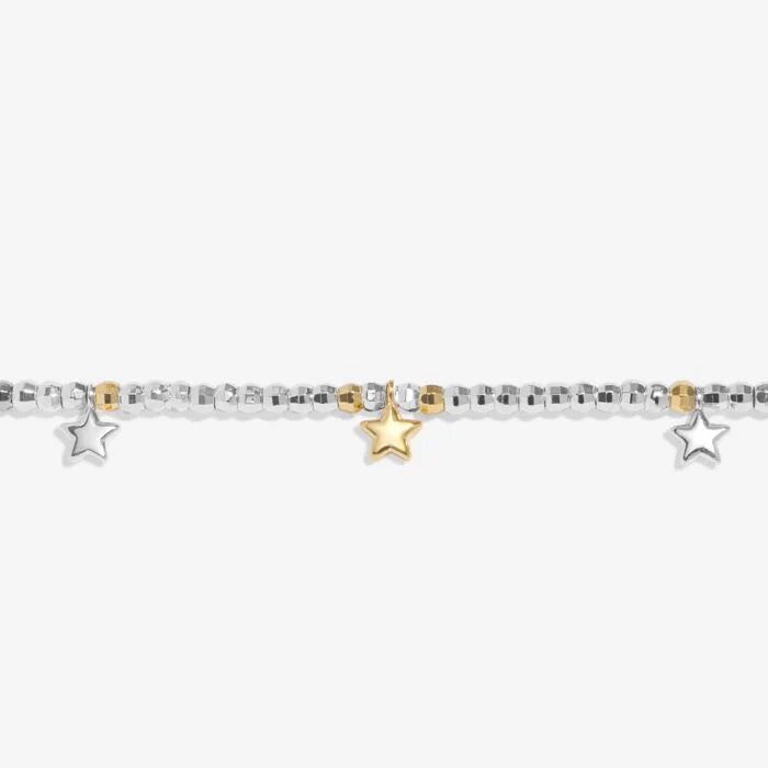 Joma Jewellery Sparkle Confetti A little ‘Congratulations’ Silver & Gold Plated Bracelet