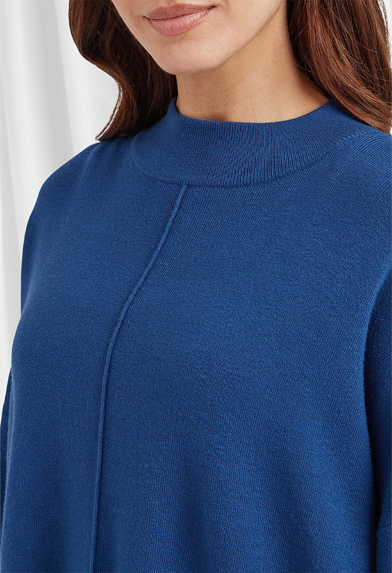 Adini Forest Fara Jumper Eco Cosy Knit Soft Navy