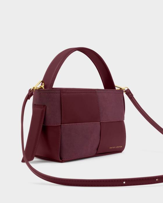Katie Loxton Taya Hand Woven Suedette Top Handle Bag