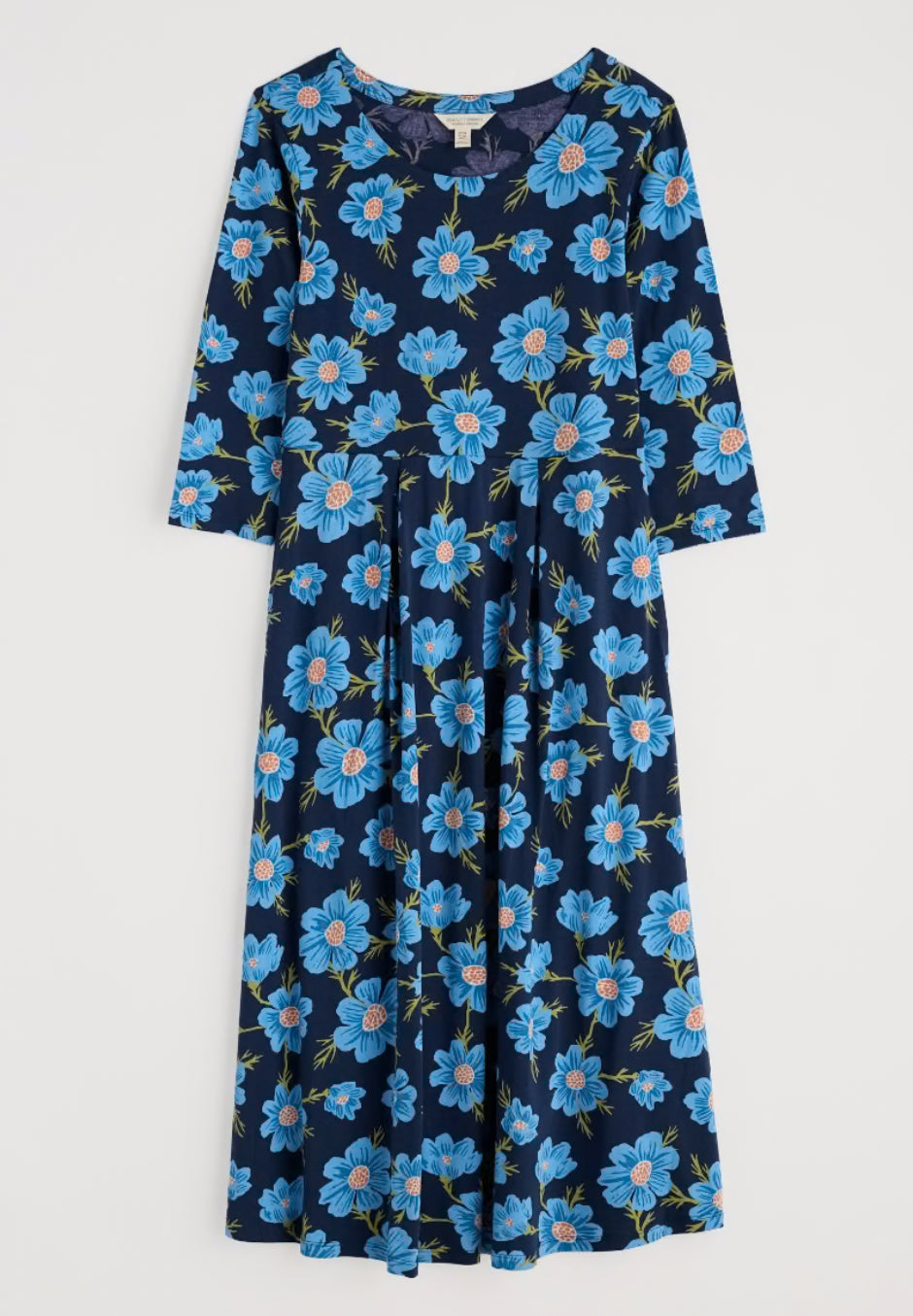 Seasalt Veronica Midi Dress in GOTS-Certified Organic Cotton Jersey