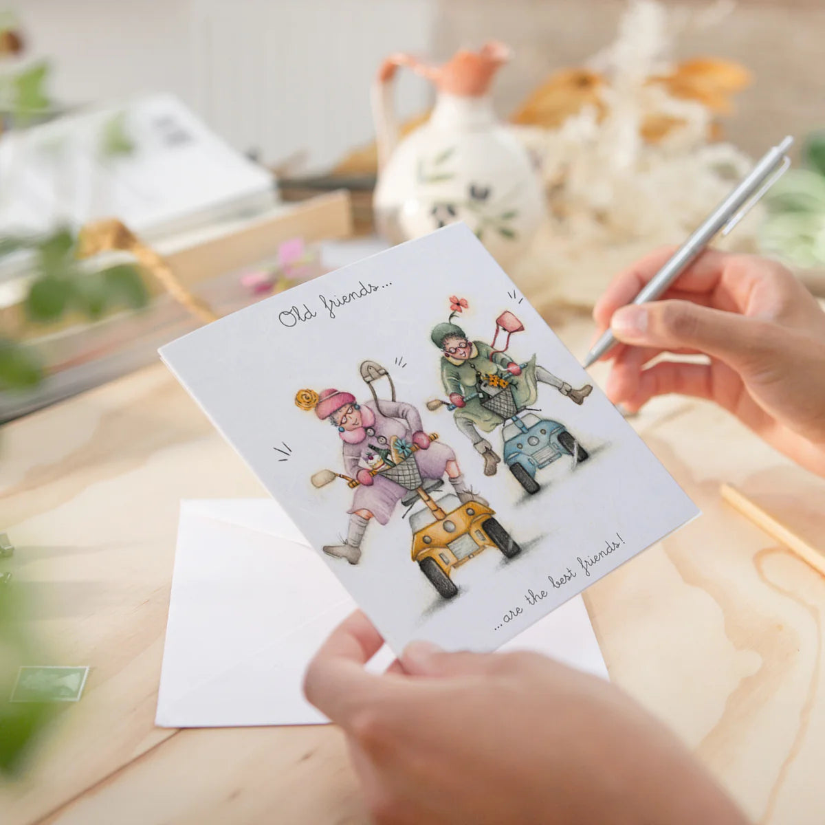 Berni Parker Designs Old Friends Card