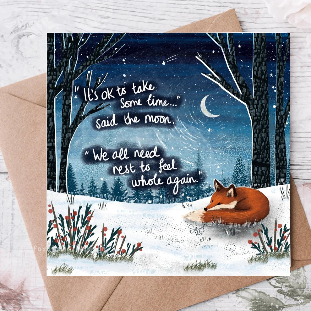 Fox Under The Moon Card “Whole Again”