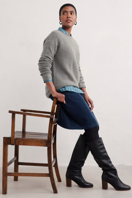 Seasalt Fruity Jumper Oyster Grey