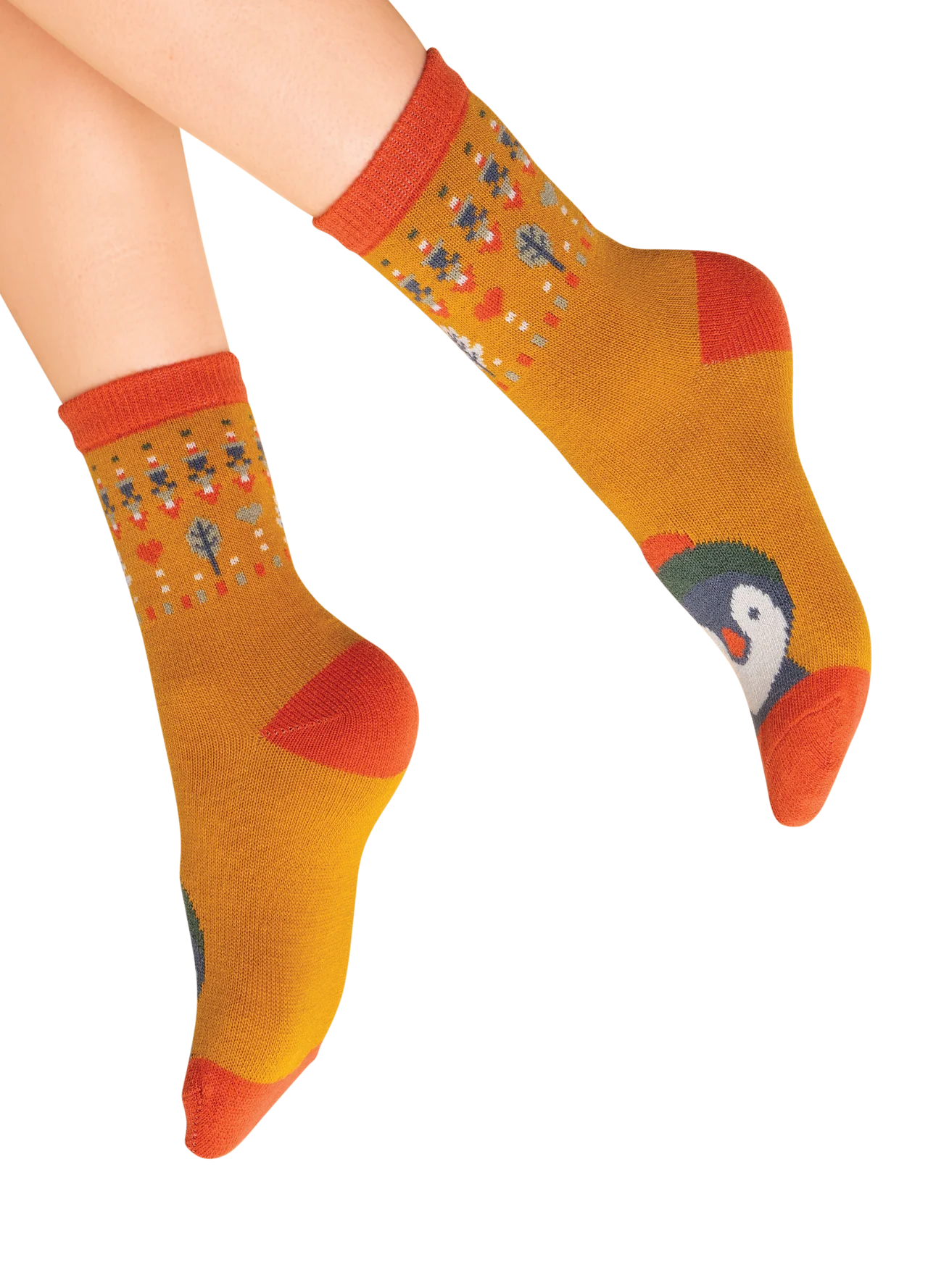 Penguin Knitted Socks