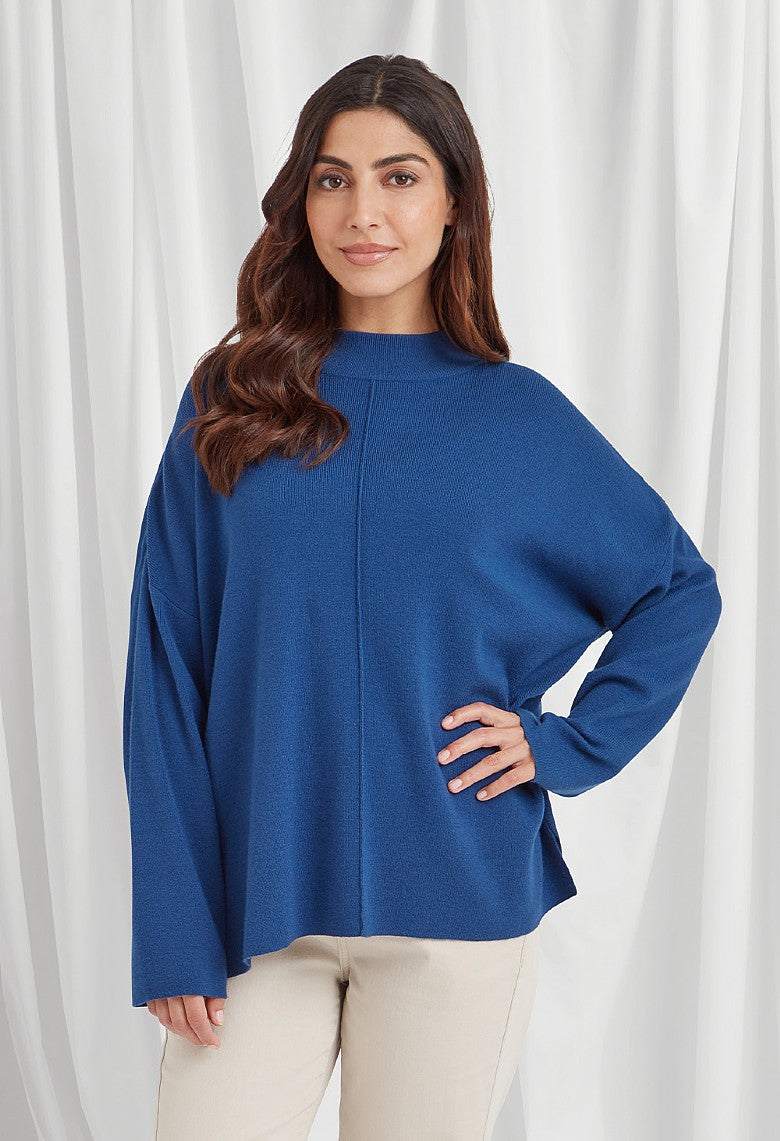 Adini Forest Fara Jumper Eco Cosy Knit Soft Navy
