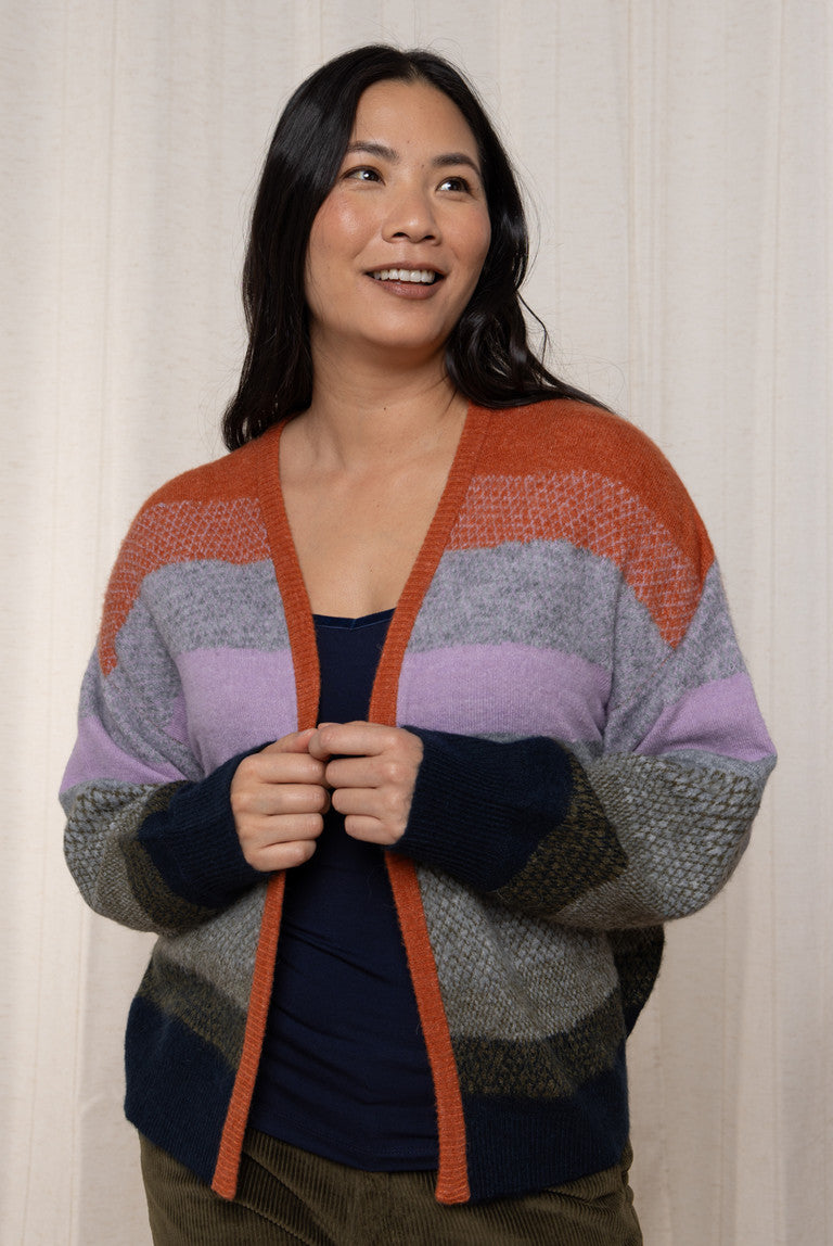 Lily & Me Nancy Colour Block Cardigan