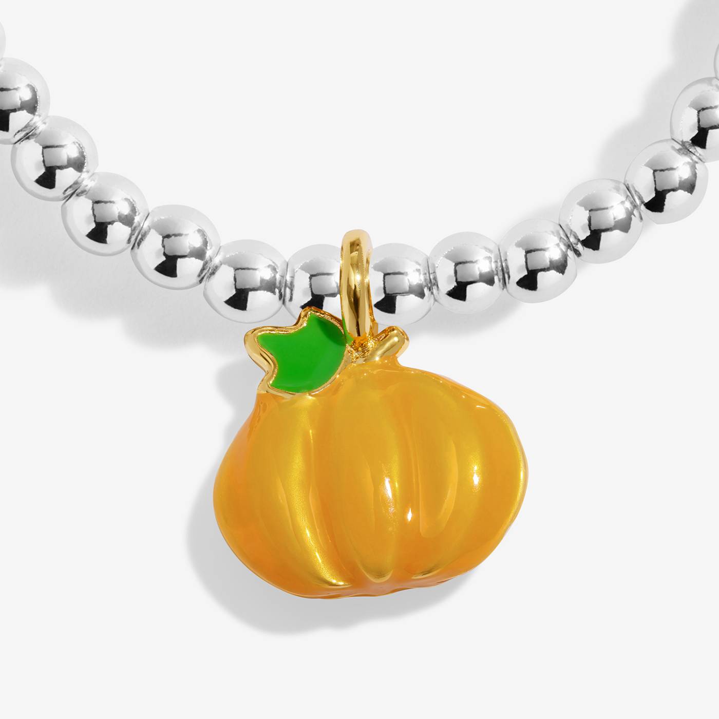 Joma Jewellery A Little Vibes 'Hello Pumpkin' Bracelet In Silver Plating