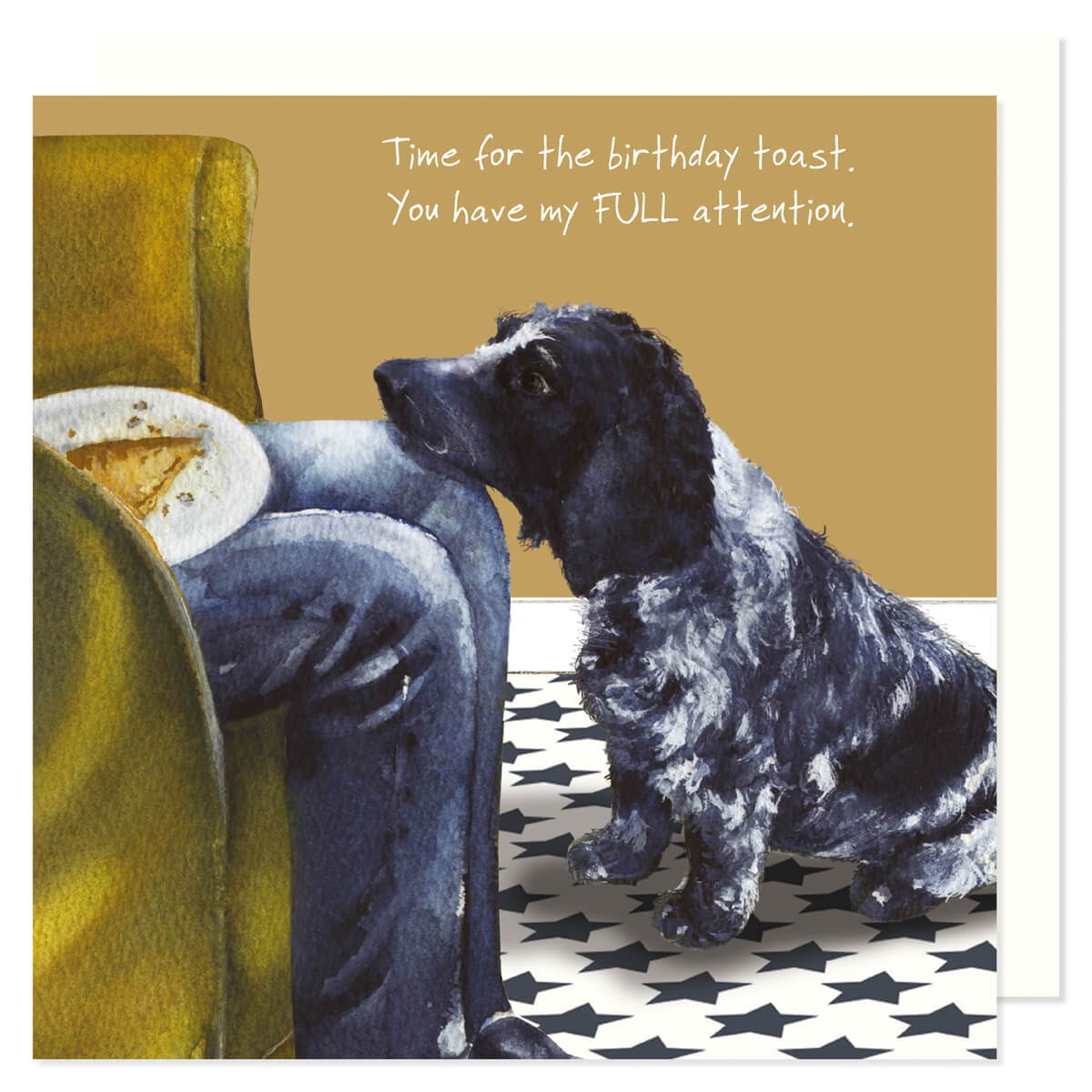Little Dog Laughed Birthday Toast” Card