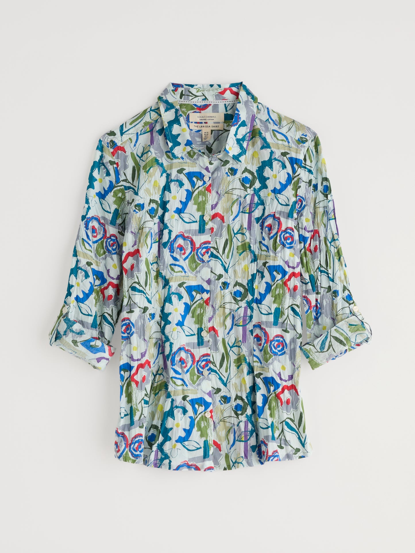 Seasalt Larissa Studio Floral Chalk Shirt