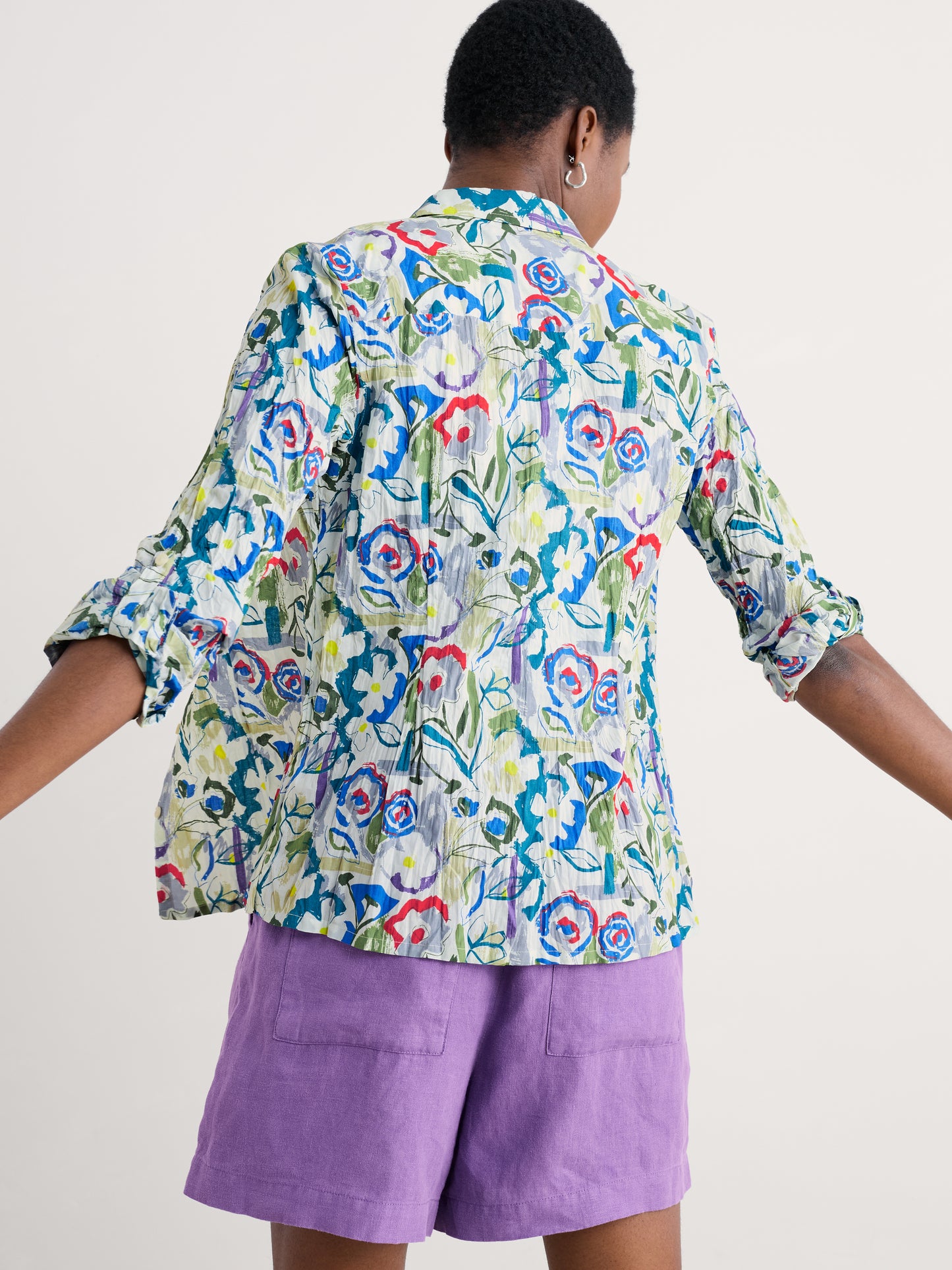 Seasalt Larissa Studio Floral Chalk Shirt