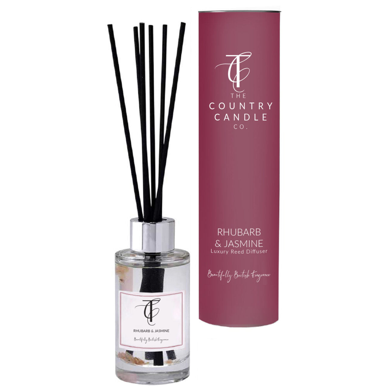 Rhubarb & Jasmine 100ml Luxury Reed Diffuser