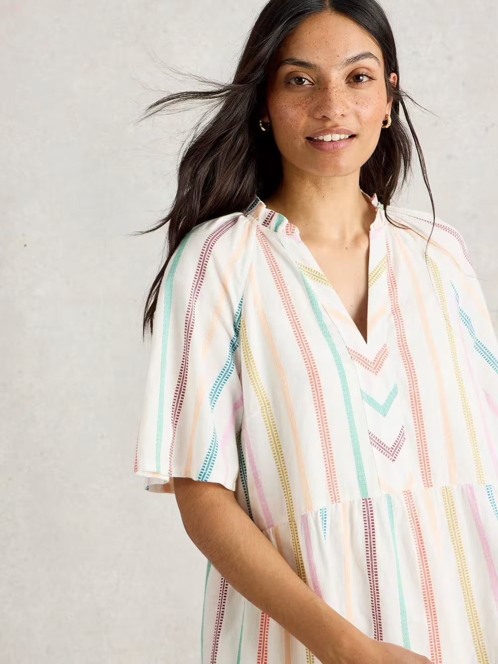 White Stuff Sophia Stripe Dress