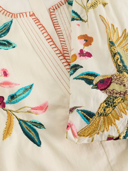 White Stuff Maeve Embroidered Top