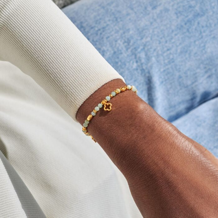 Joma Jewellery Affirmation Card ‘Luck’ Bracelet
