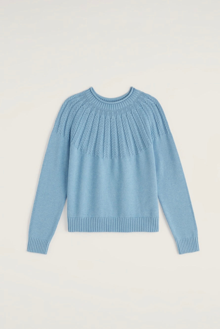 Seasalt Stone Chat Jumper Spring Sky