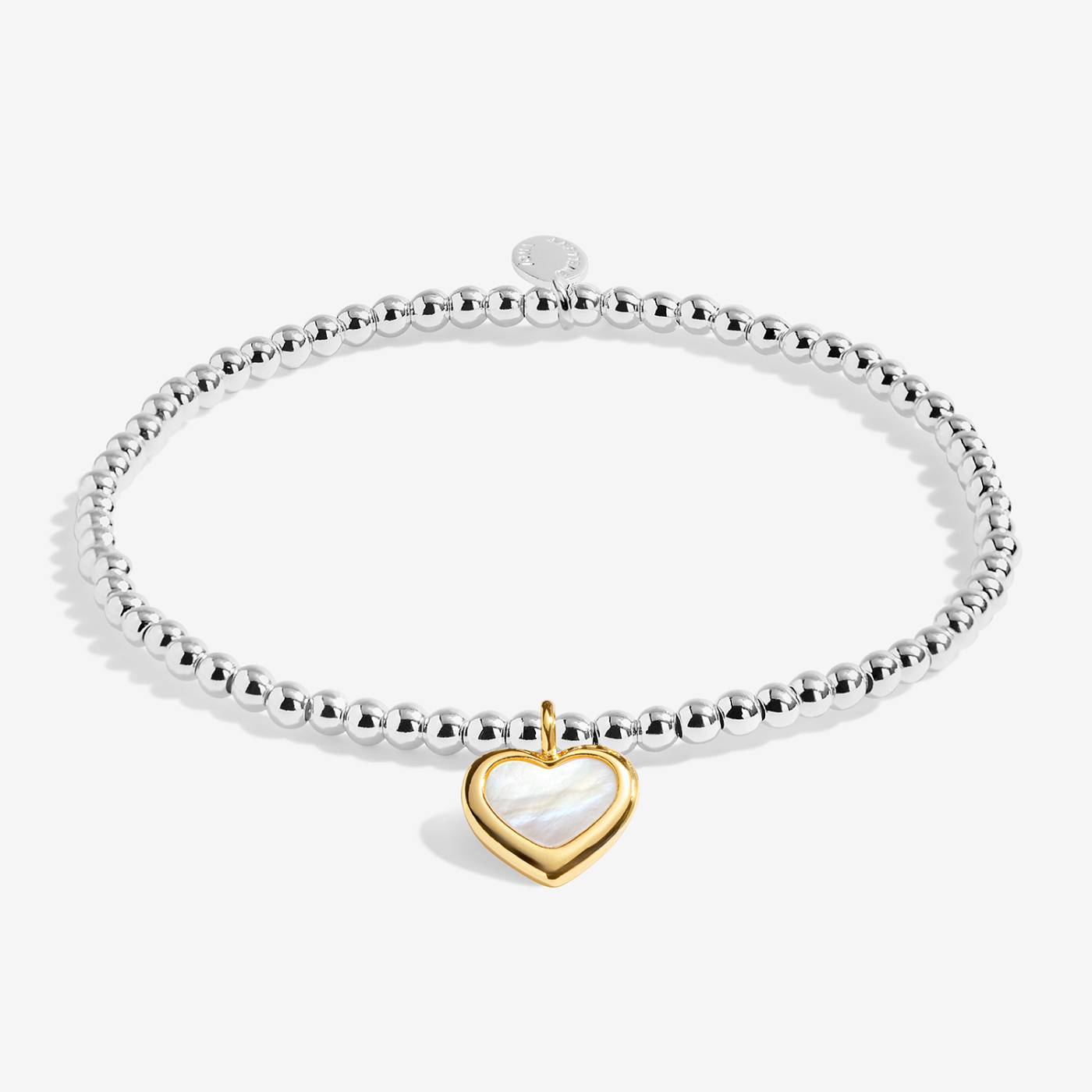 Joma Jewellery A Little 'With Love Always' Bracelet In Silver and Gold Plating