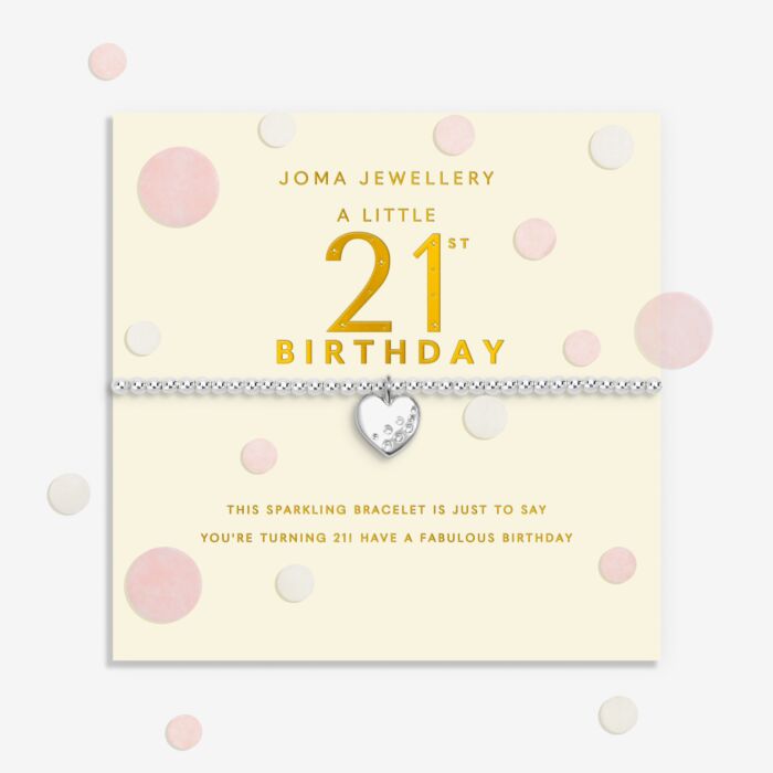 Joma Jewellery Confetti A little ‘16th Birthday’ Silver Plated Bracelet