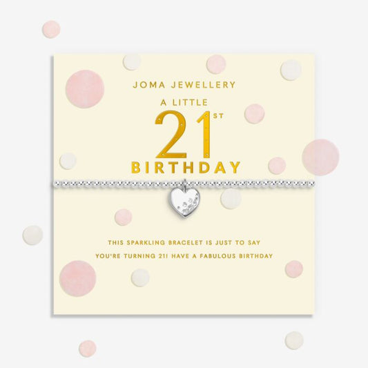 Joma Jewellery Confetti A little ‘16th Birthday’ Silver Plated Bracelet