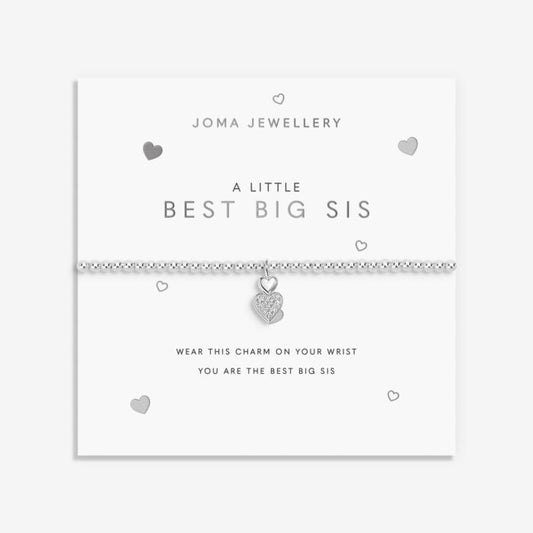 Joma Jewellery A little ‘Best Big Sis’ Silver Plated Bracelet
