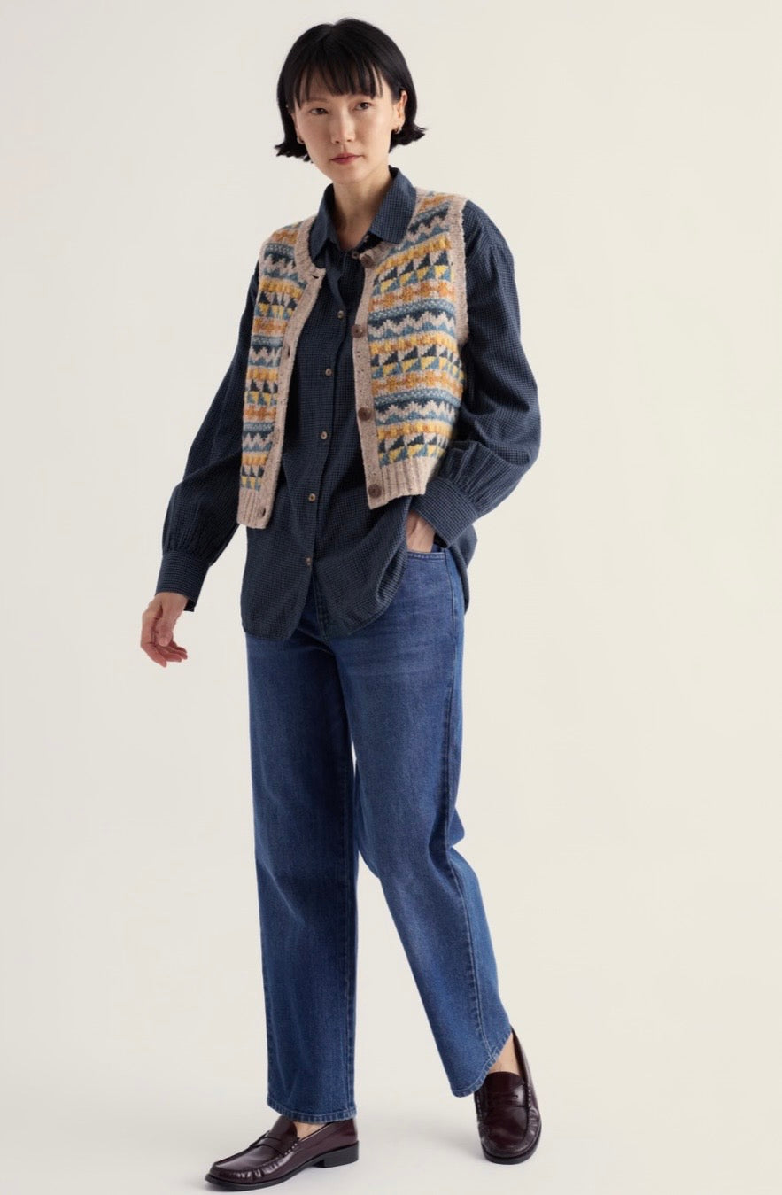 Seasalt Dawson Pick Vest Fairisle