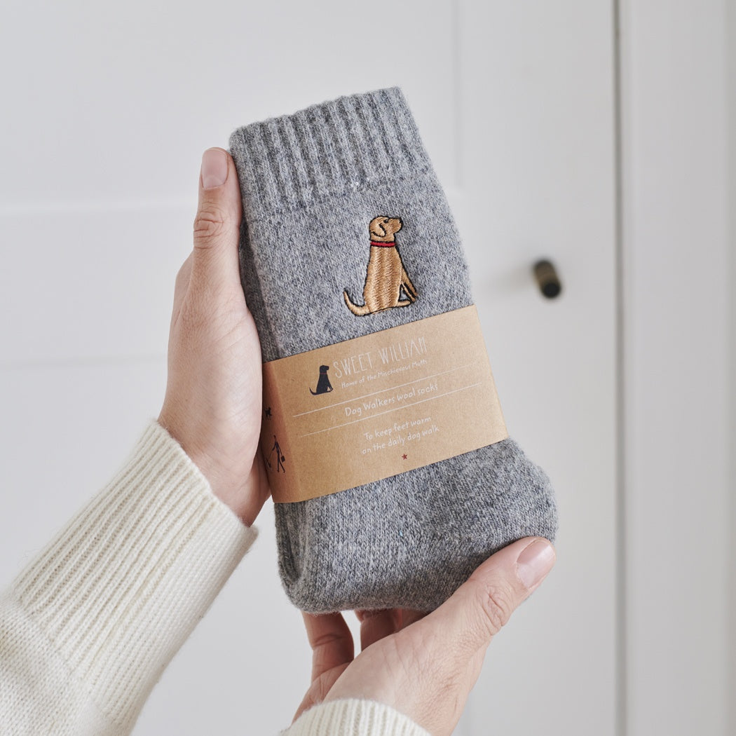 Sweet William Fox Red Labrador Dog Walker Socks