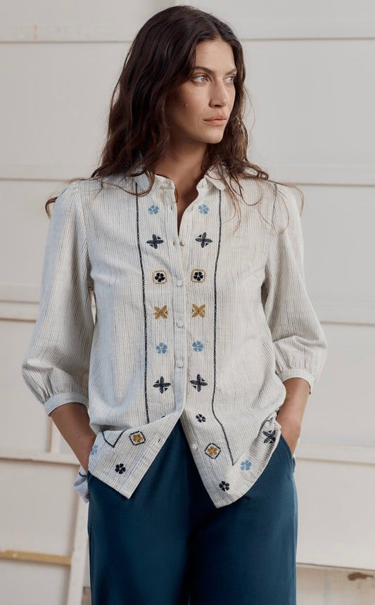 Seasalt Hope Cottage Embroidered Blouse