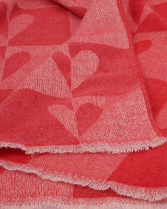 Katie Loxton Printed Blanket Scarf Heart Print