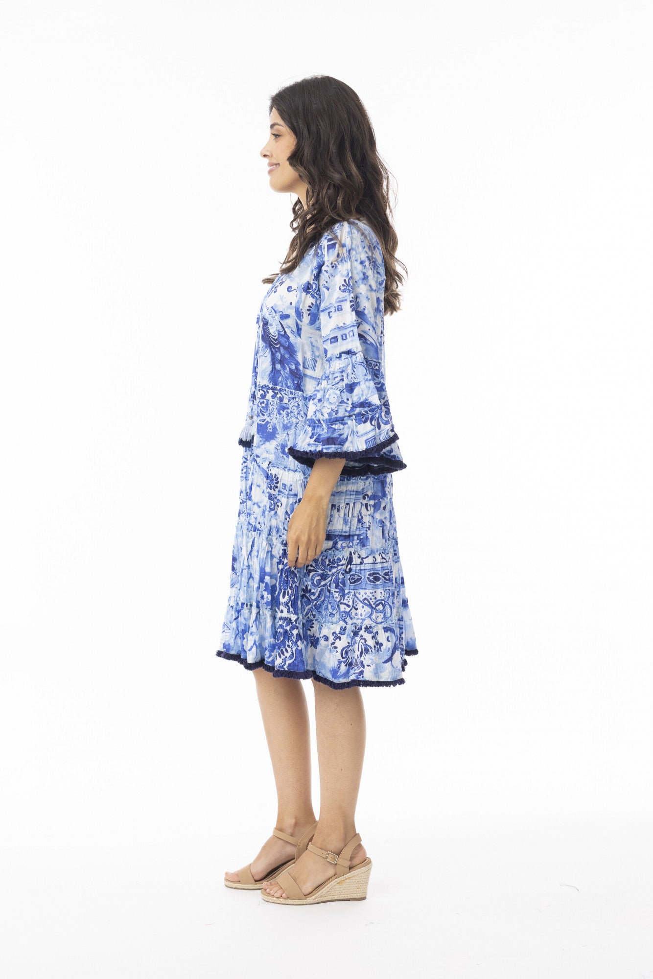 Orientique Okayama Dress Layers Frill Sleeve