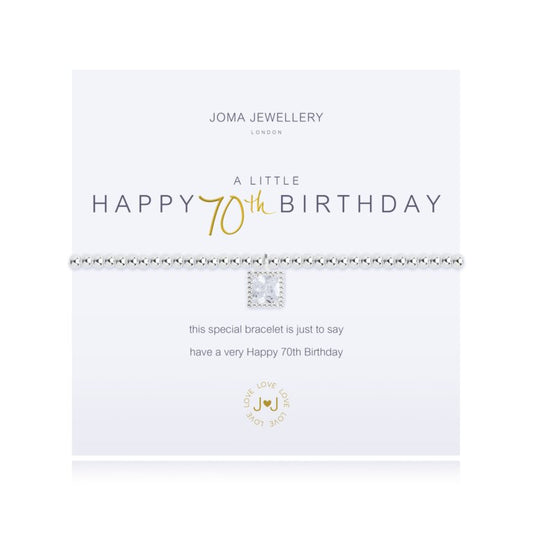 Joma Jewellery "A Little Happy 70th Birthday " Bracelet