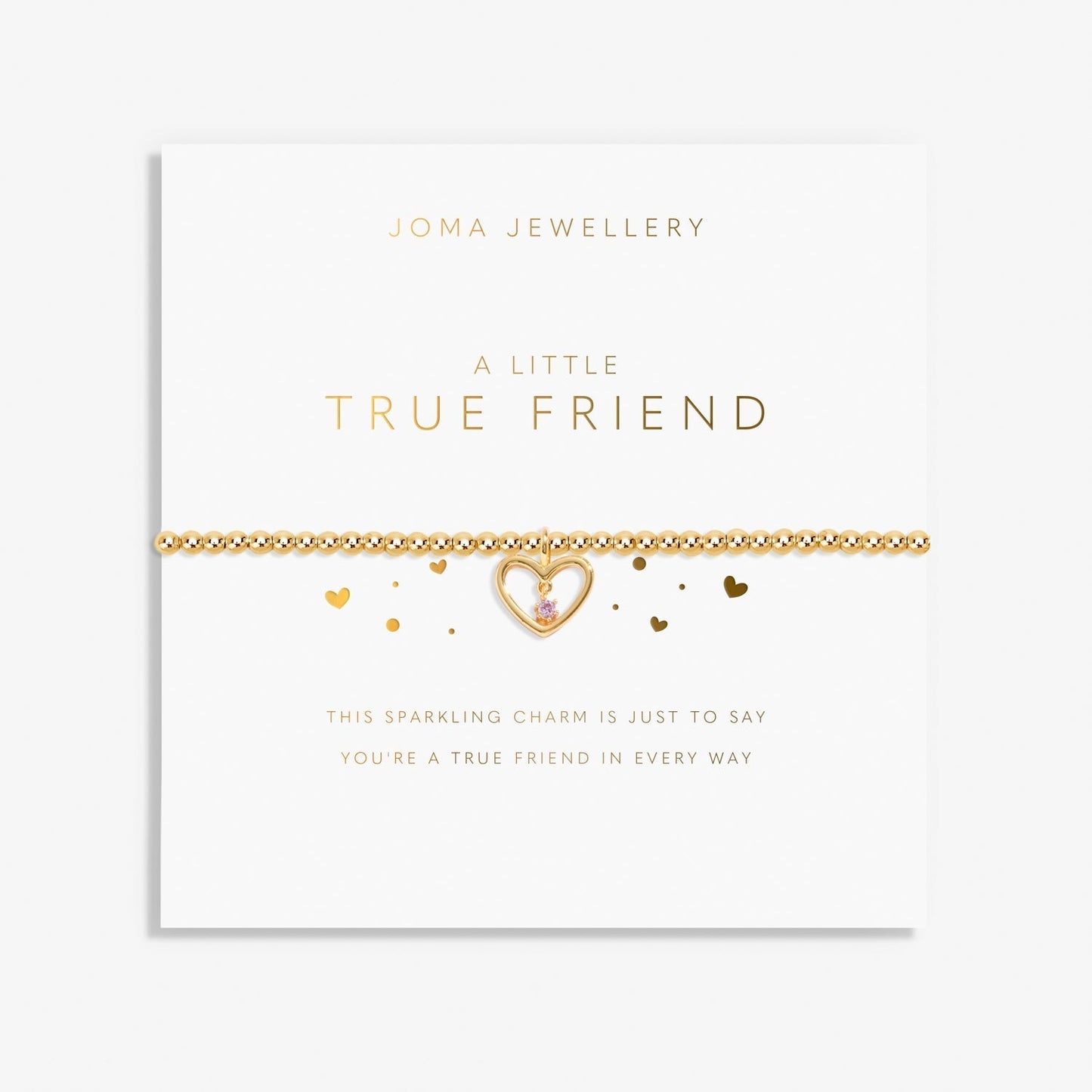 A Little True Friend - Gold Plated Bracelet