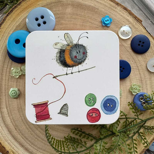 Alex Clark Sewing Bee Square Tin