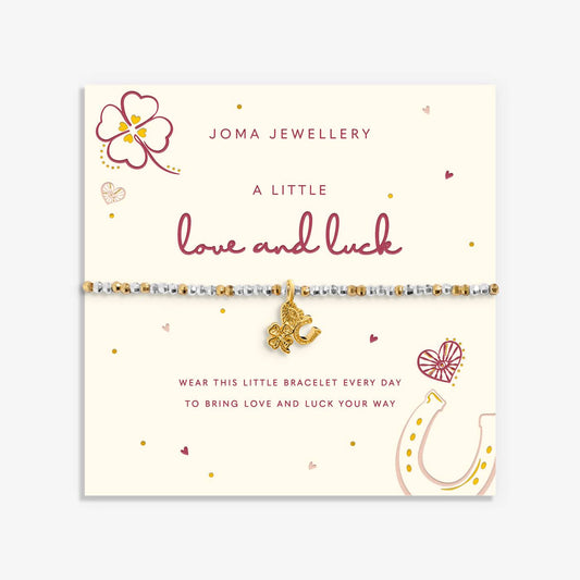Joma Jewellery Little Stories 'Love & Luck' Bracelet In Silver and Gold Plating
