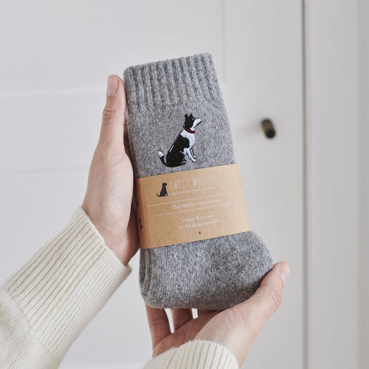 Sweet William Border Collie Dog Walker Socks