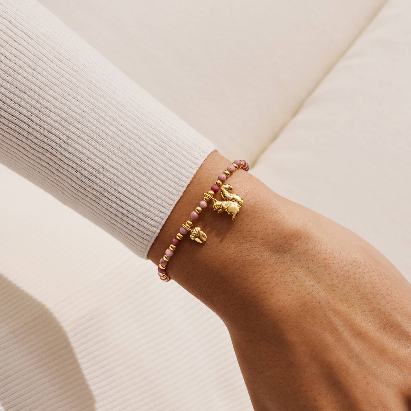 Joma Jewellery Autumn's Calling A Little 'Small But Mighty' Bracelet In Gold Plating