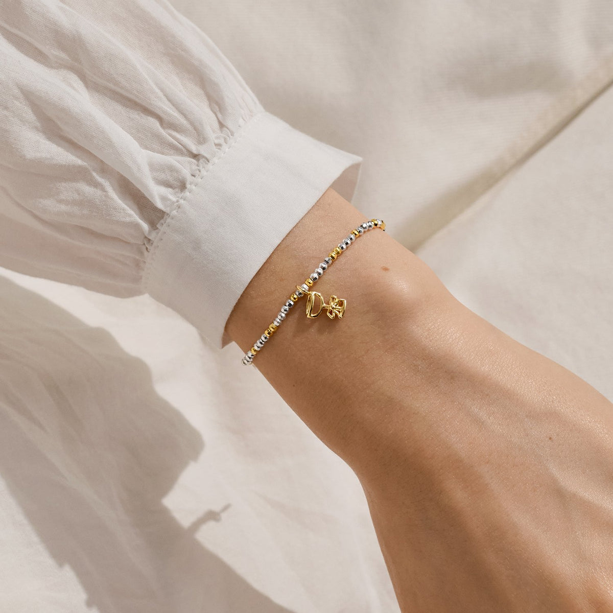 Joma Christmas Little Stories 'Fizz The Season' Bracelet In Silver and Gold Plating