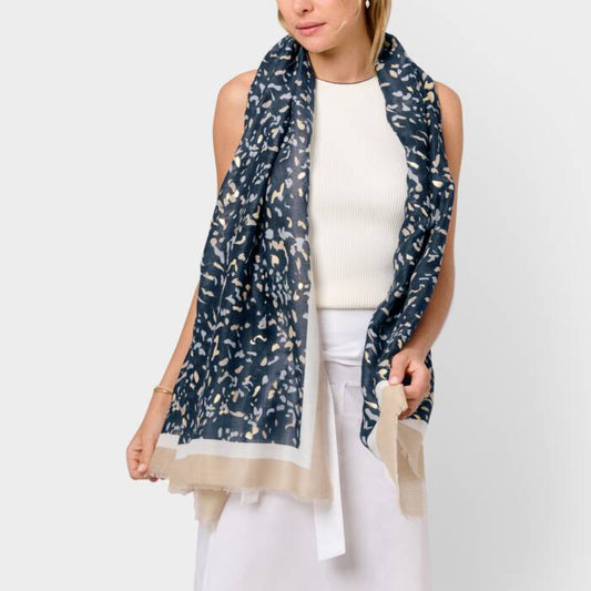 Katie Loxton Printed Foil Scarf